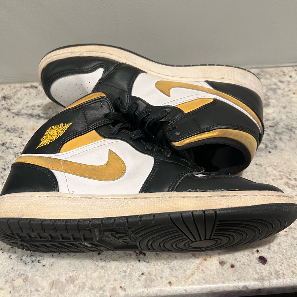 Air Jordan’s - Black, White, Gold